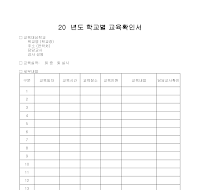 교육 확인서 교육 확인서